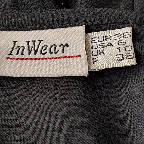 In Wear Black Witchy Romantic V-Neck Sheer Mesh Y2K Sleeveless Mini Dress Size 6 - Picture 11 of 13